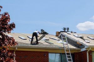 Mise en place toiture shingles